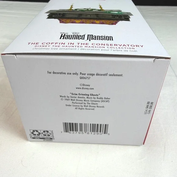 Hallmark Keepsake The Coffin In The Conservatory Haunted Mansion MAGIC NIB - Picture 6 of 6